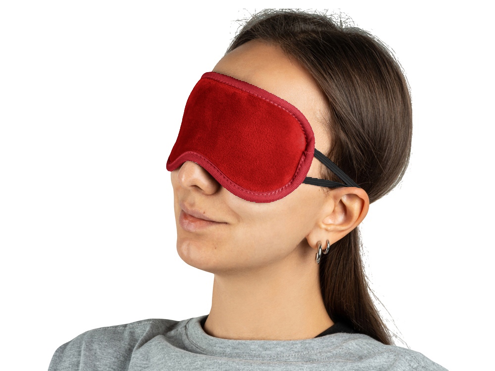 Маска для глаз Dream из полиэстер спандекс плюш, красный-3