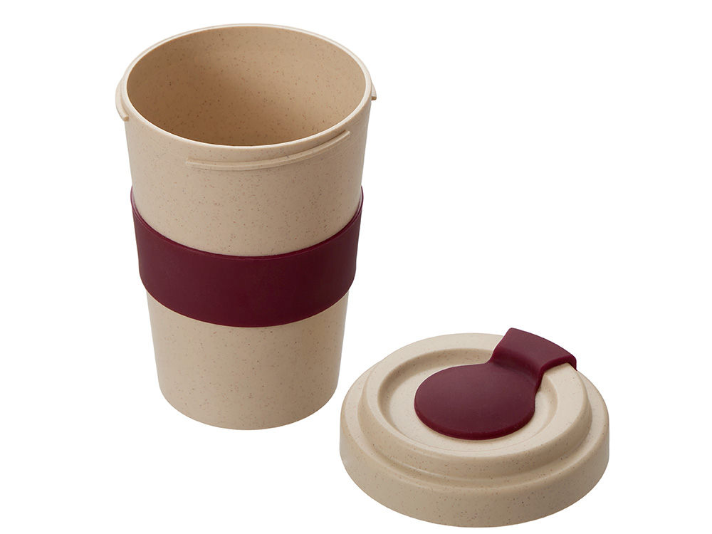 Стакан из пшеничного волокна Flava, burgundy-1