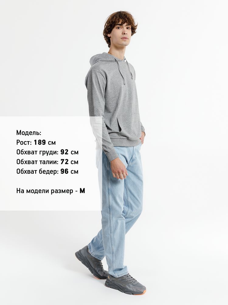 Худи унисекс Westray, серый меланж-3