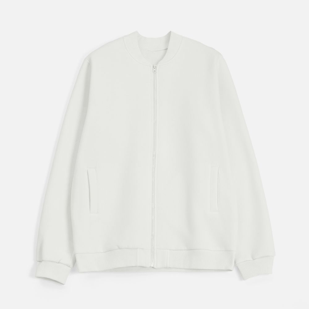 Бомбер унисекс Estado, молочно-белый-1