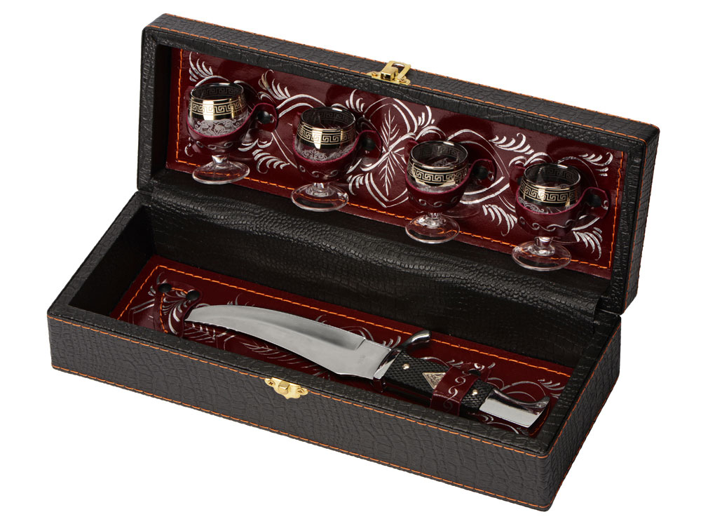 Набор Подарочный, темно-коичневый/бордовый-0