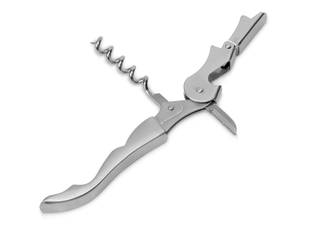 Штопор-открывалка, серебристый-1