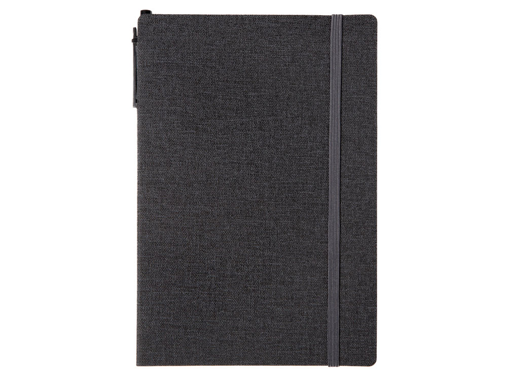 Блокнот с ручкой и набором стикеров А5 Write and stick, черный-4