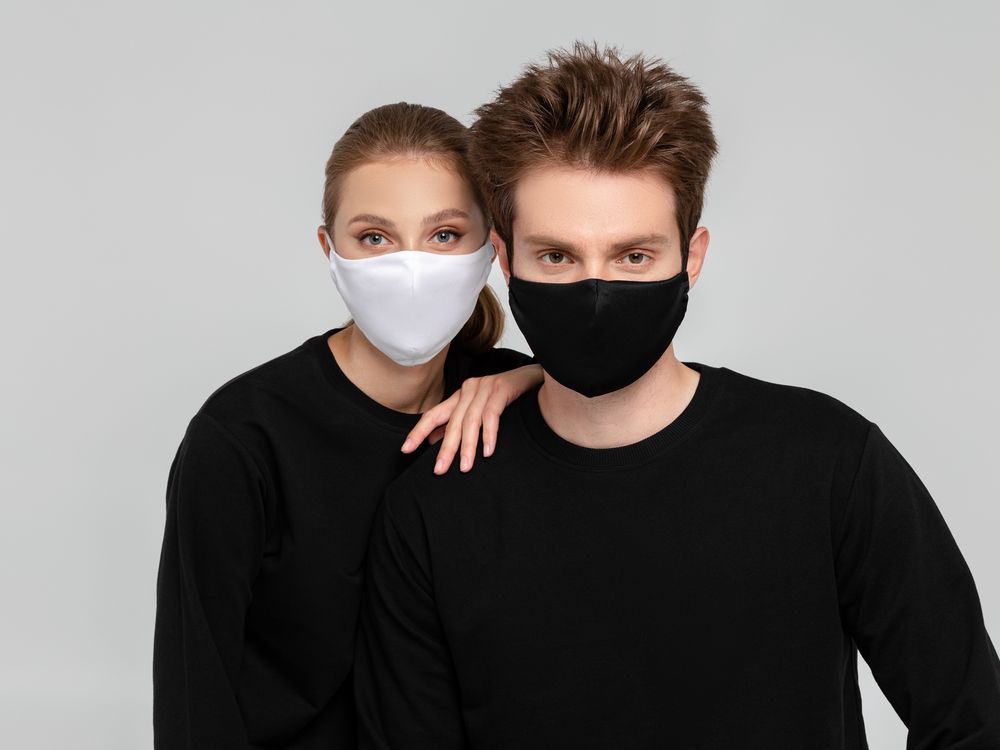 Маска для лица, черная-7