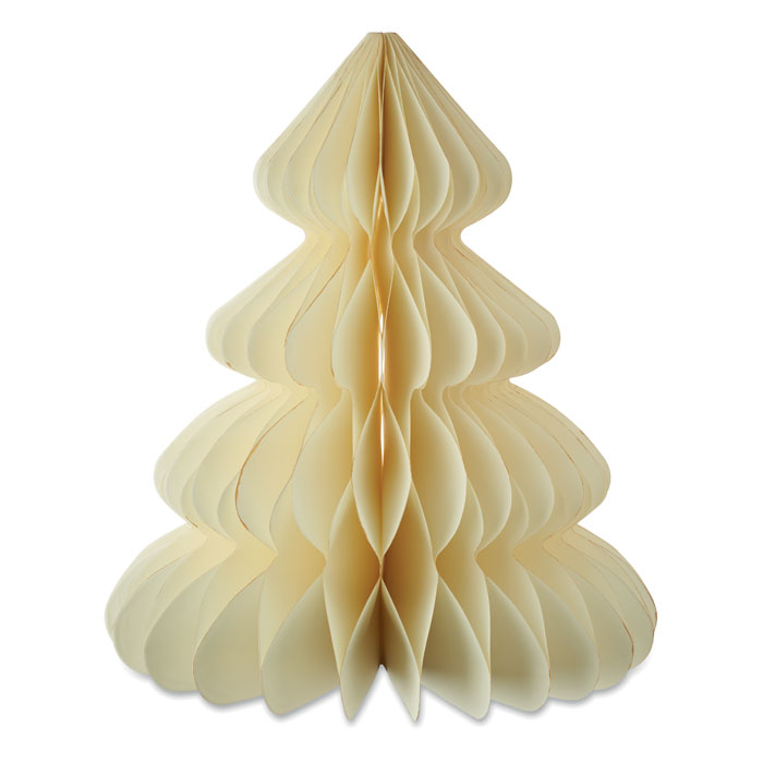Paper Xmas tree decoration, бежевый-4