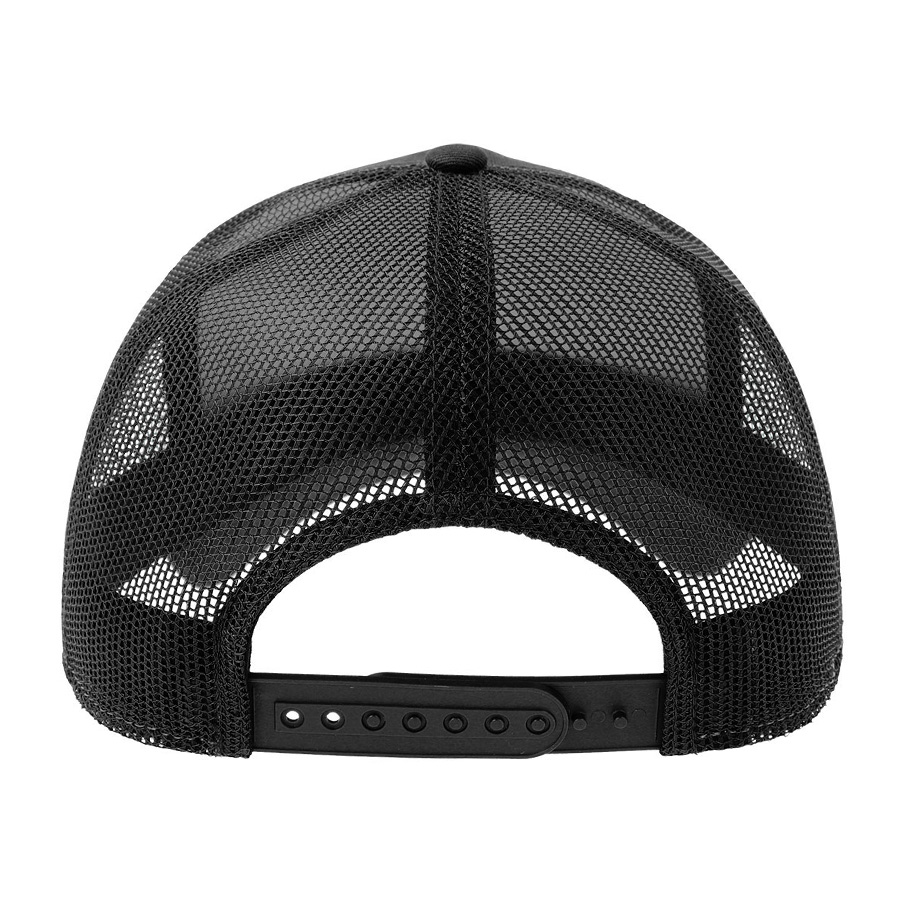 Бейсболка RAPPER COTTON-S, 5 клиньев, пластиковая застёжка, темно-серый, черный-1