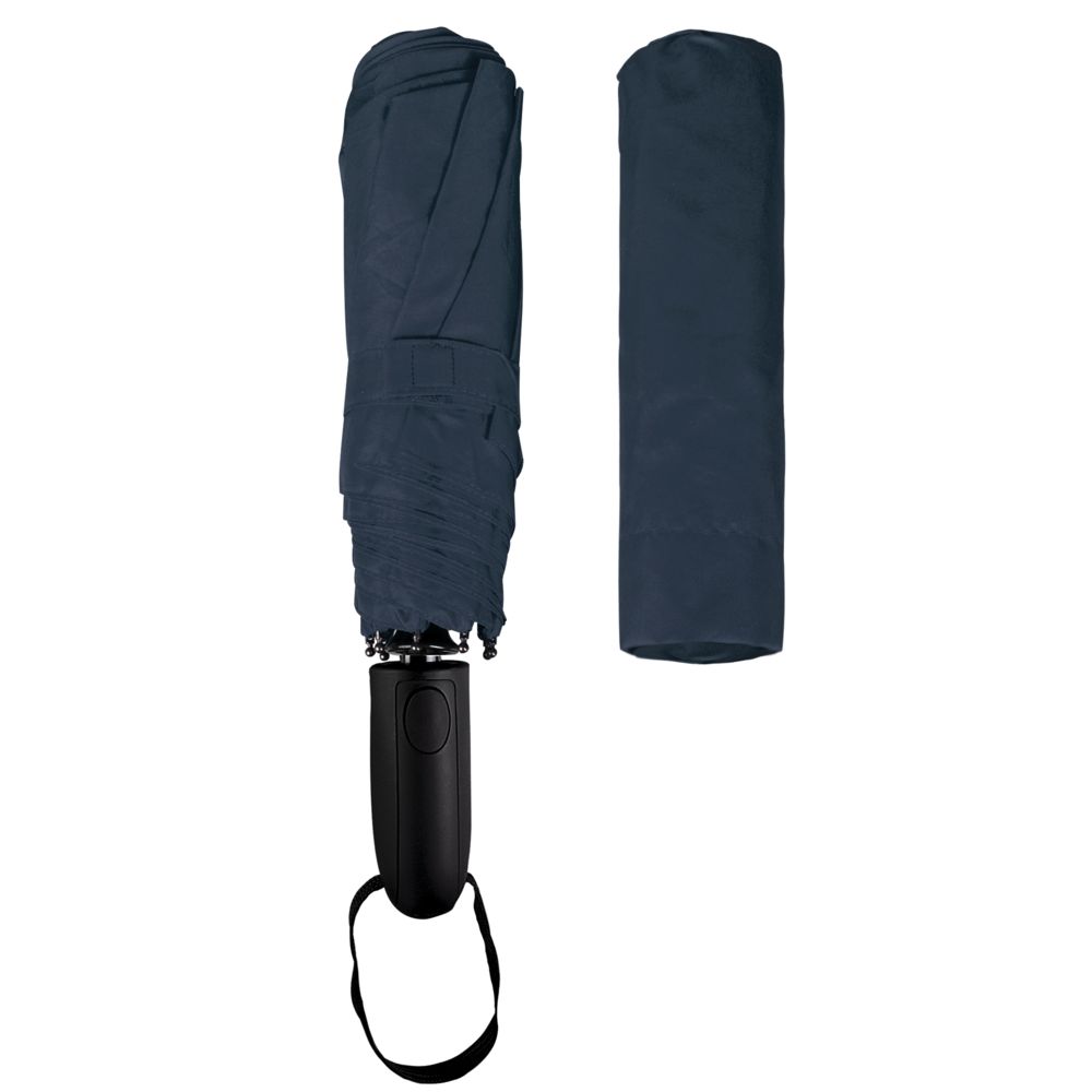 Складной зонт Magic с проявляющимся рисунком, темно-синий-5