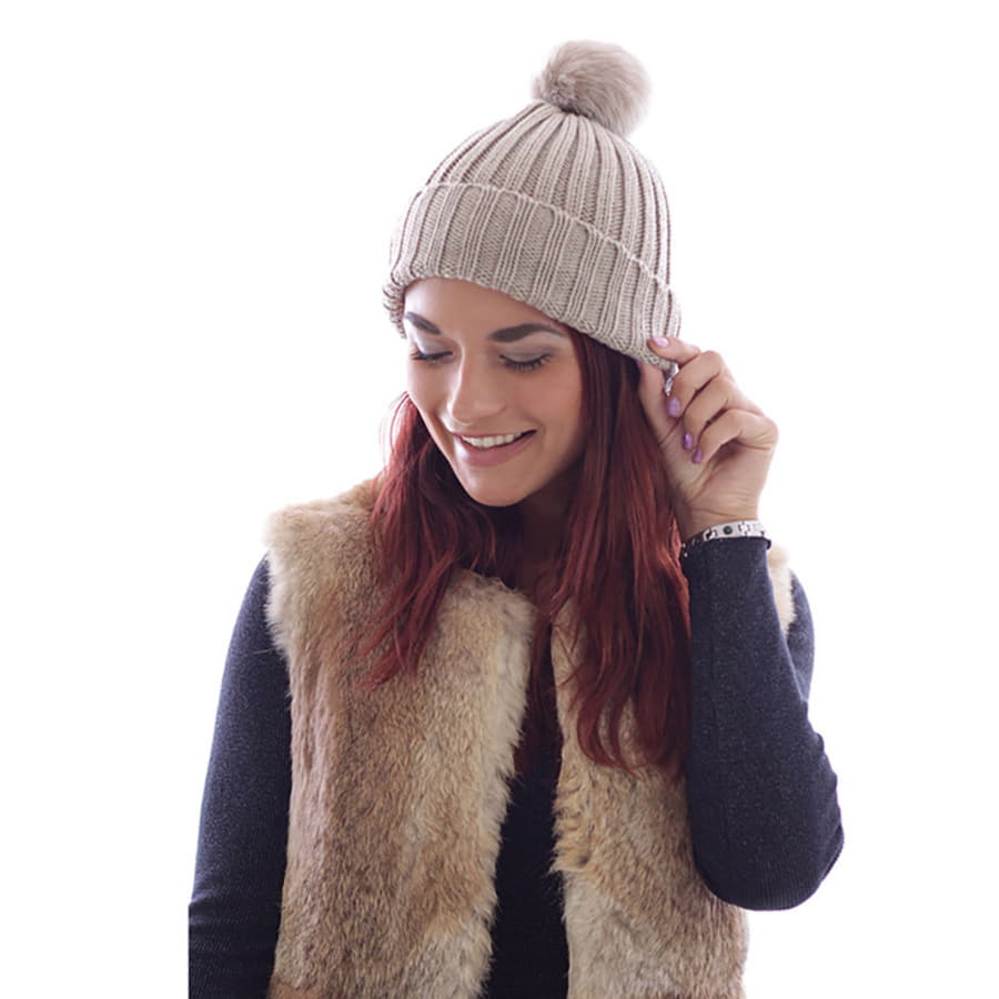 Шапка CHIC, бежевый-5