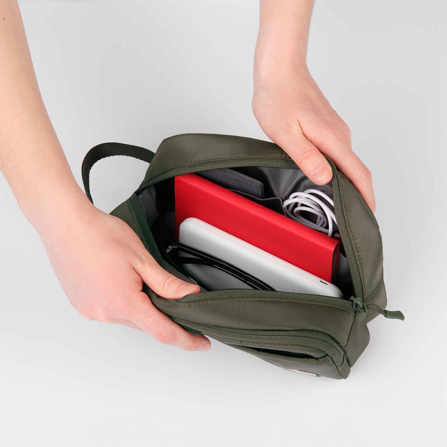 Дорожная косметичка Бостон (Boston), зеленая-3