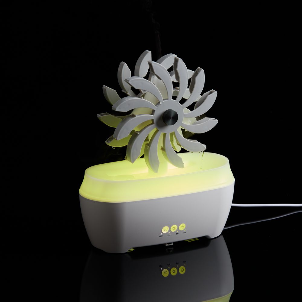 Увлажнитель-ароматизатор Steam Spin, белый с серым-3