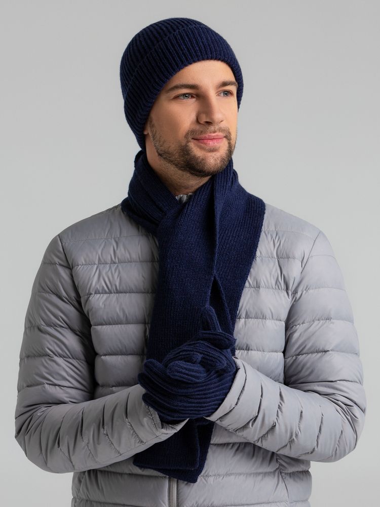 Шапка Bernard, темно-синяя-3