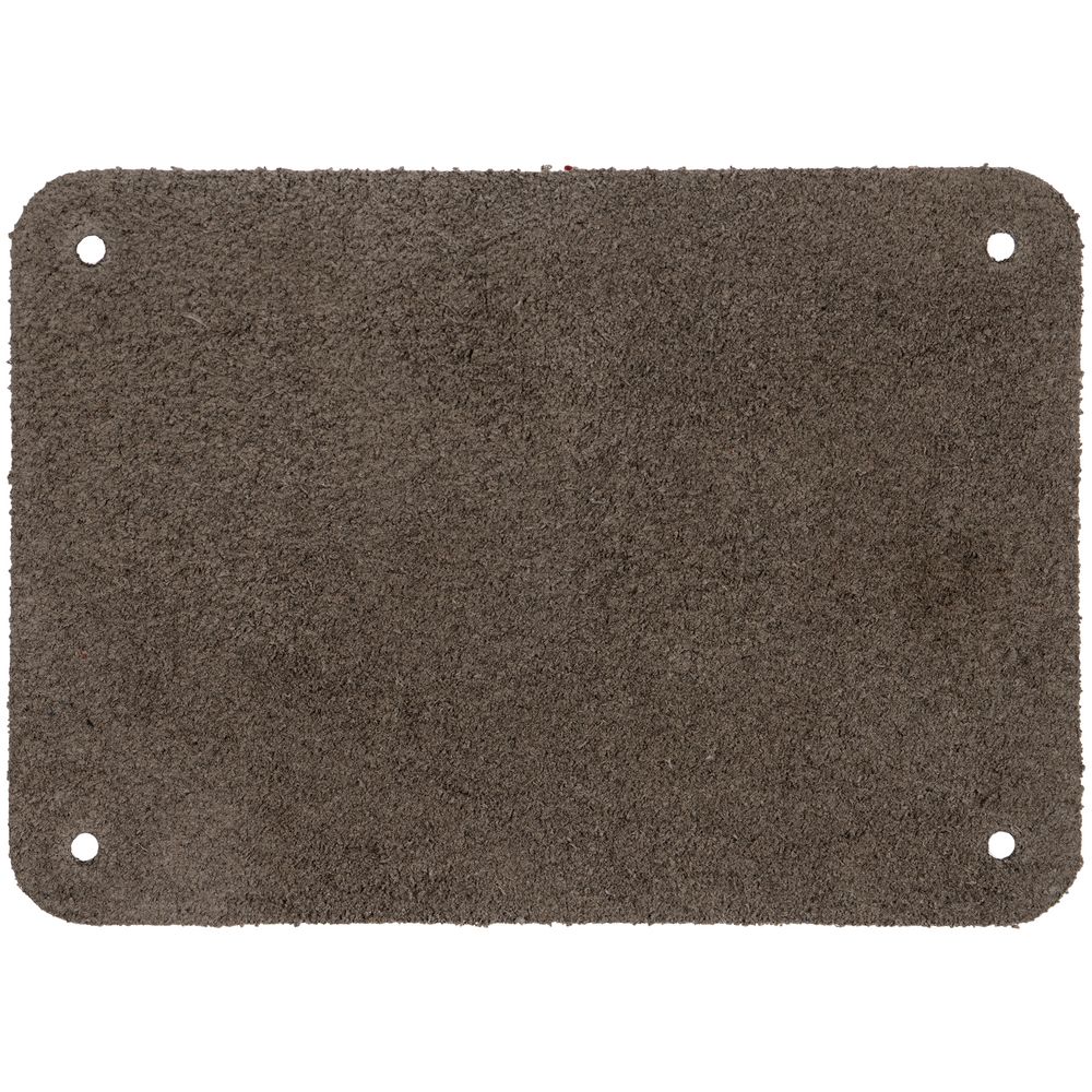 Лейбл кожаный Beta, XL, серый-1