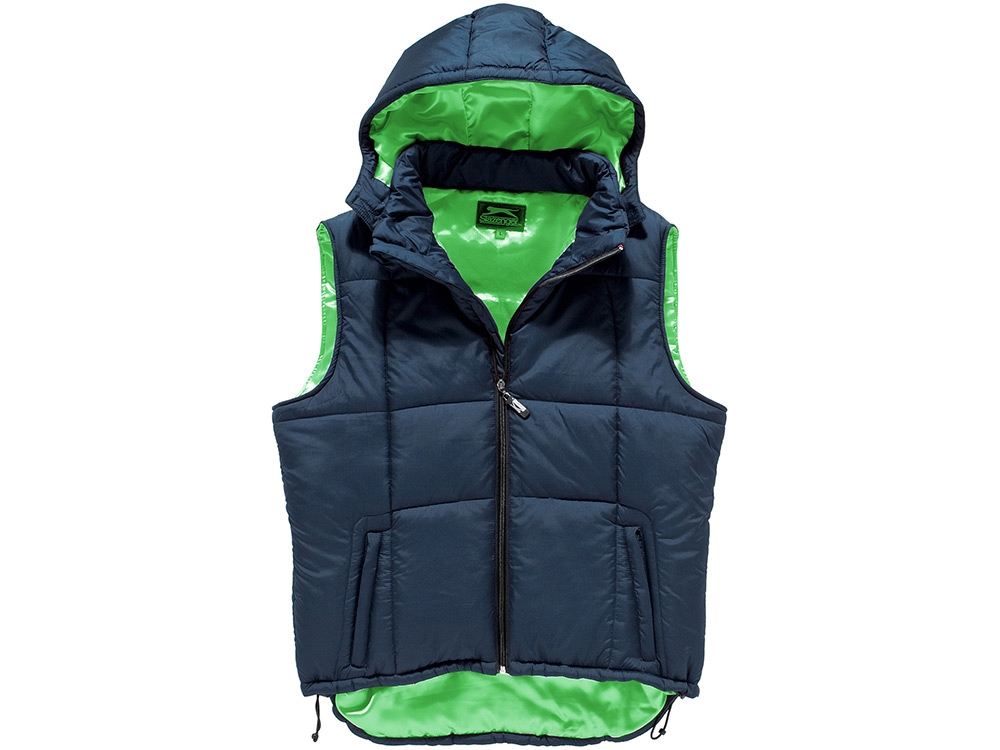 Жилет мужской, Slazenger, темно-синий/зеленое яблоко-1