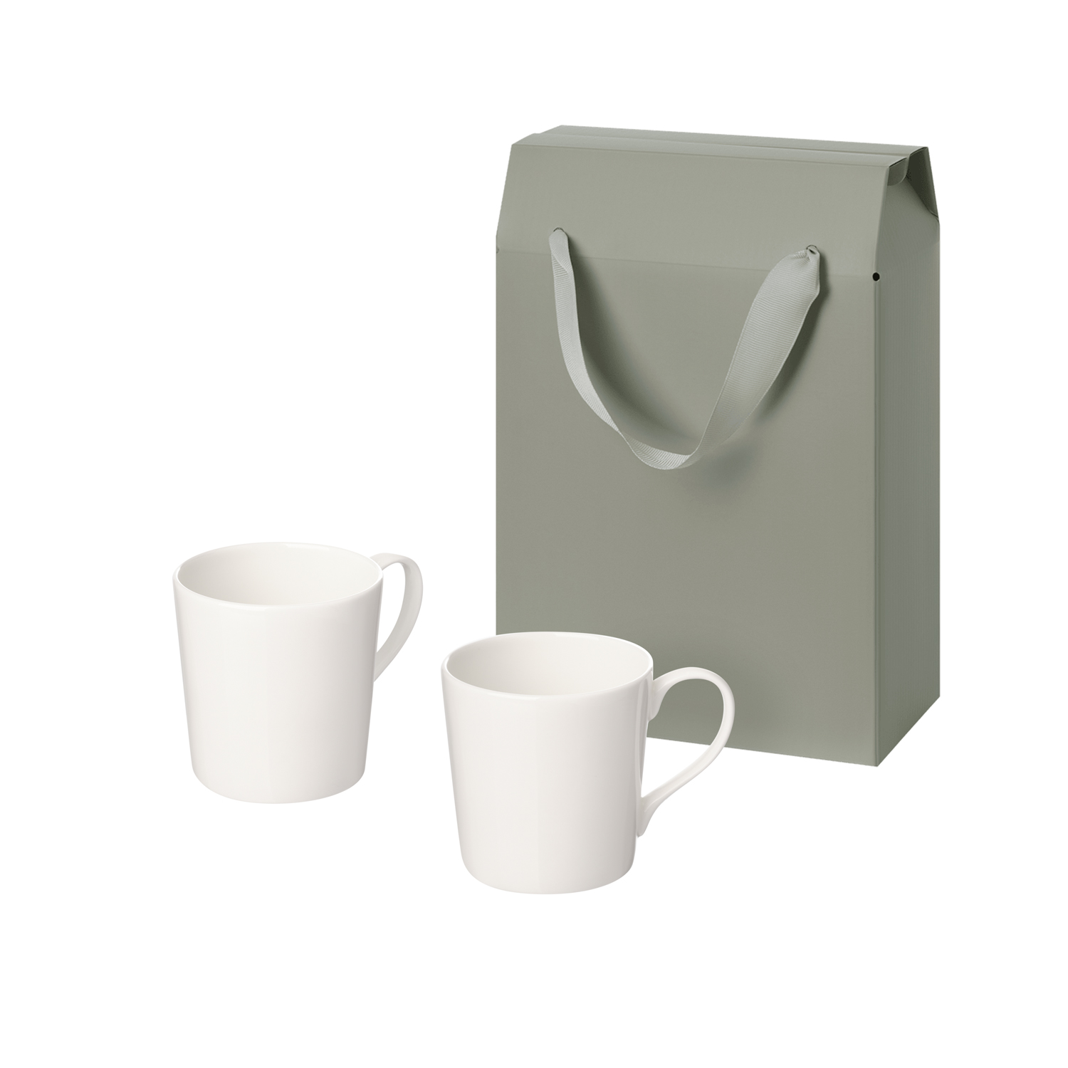Подарочный набор Сиена (Siena) в коробке-пакете (две фарфоровых кружки)-0