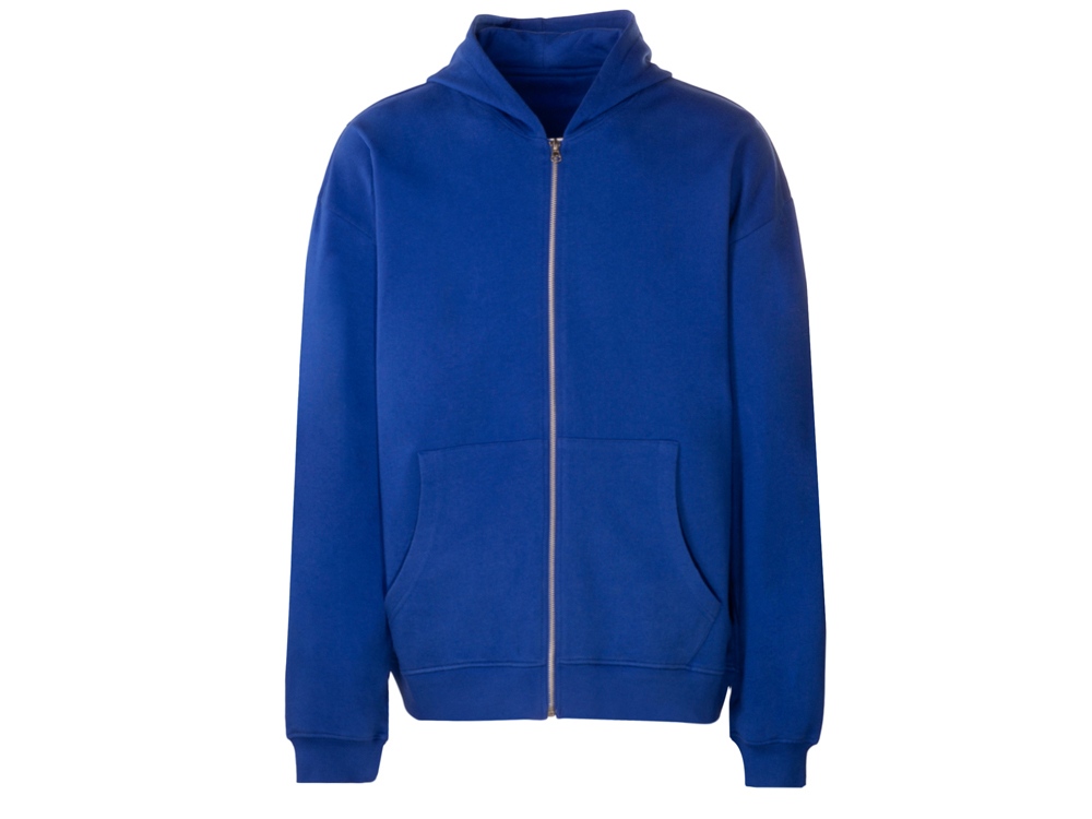Толстовка оверсайз с капюшоном на молнии Monaco, синий классический-11