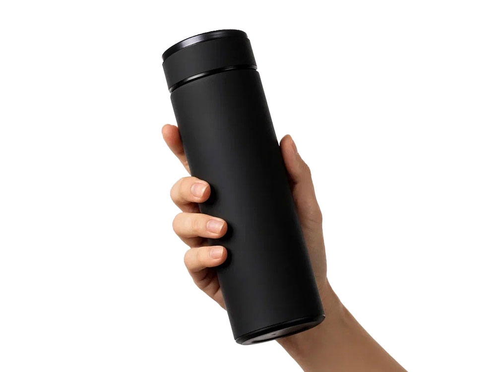 Вакуумный термос Vacuum Flask C1, soft touch, 420мл, черный-4