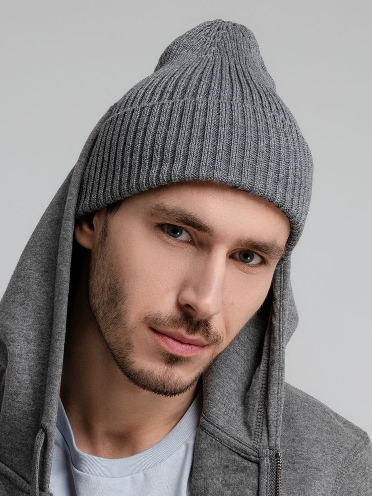Шапка Stout, серый меланж-3