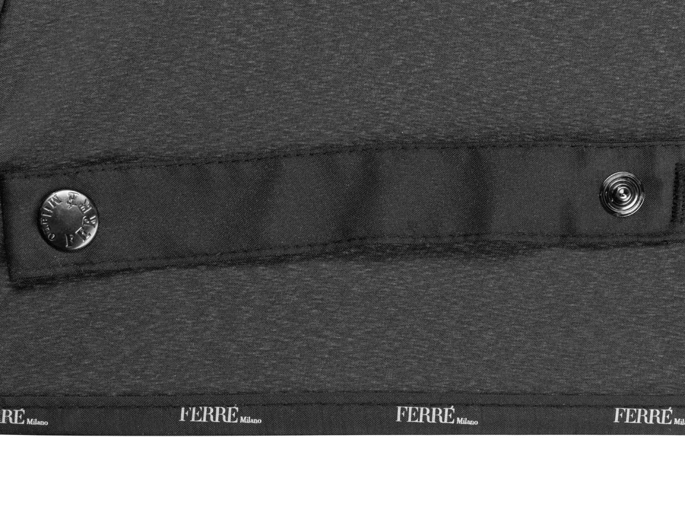 Зонт-трость полуавтоматический Ferre Milano, черный-8