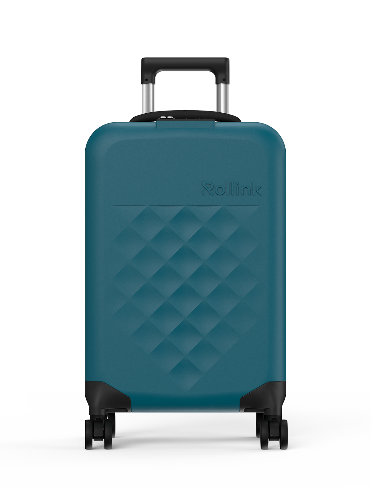 Чемодан складной Rollink Vega 360 55x40x20 см, 4 колеса, сине-зеленый-2