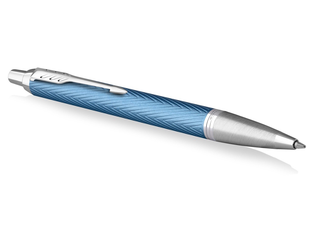 Шариковая ручка Parker IM Premium K318  Blue Grey CT, стержень: M, цвет чернил: blue, в подарочной упаковке.-2