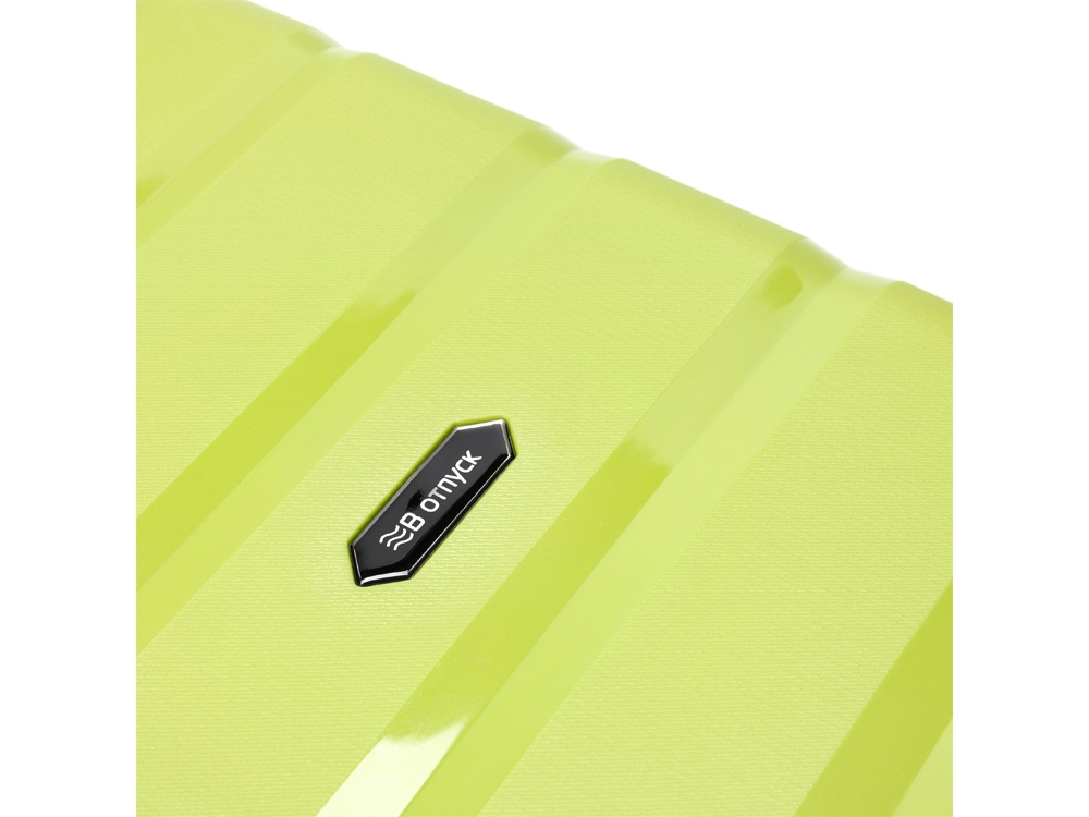 Чемодан TORBER В Отпуск, салатовый, полипропилен, 33 х 22 х 53 см, 35 л-6