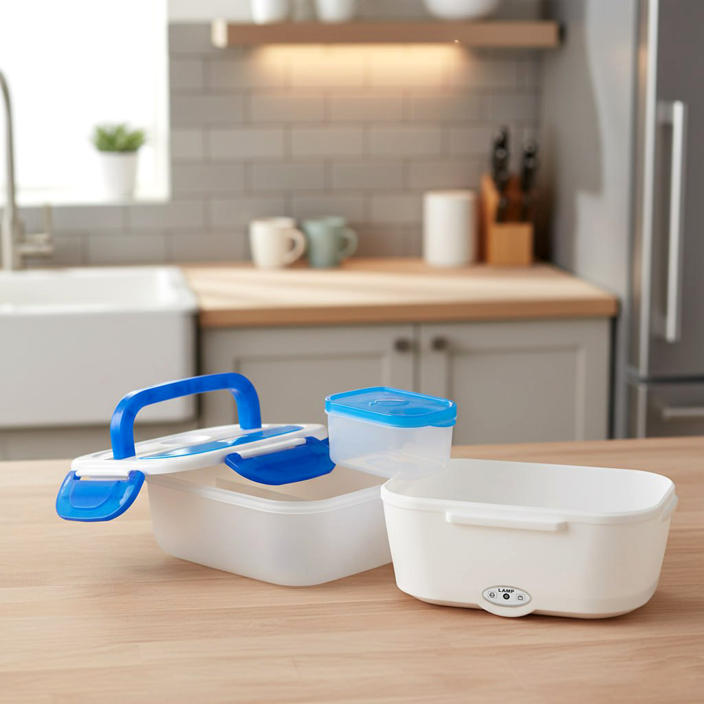 Ланчбокс с подогревом Yummybox, Синий-5