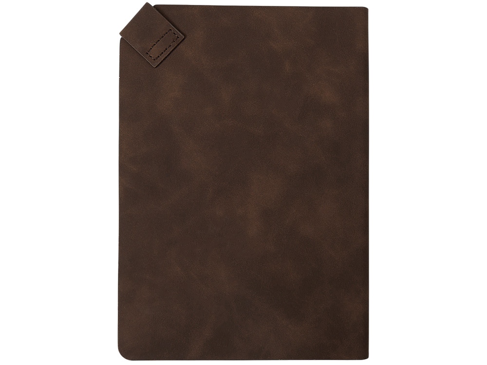 Блокнот А5 в гибкой обложке Chaplin, шоколадный-3