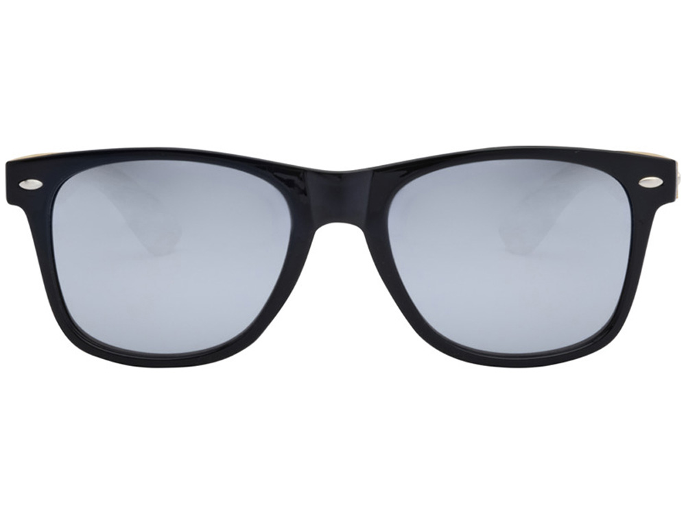 Солнцезащитные очки Hue с бамбуковыми дужками - Серебристый-1