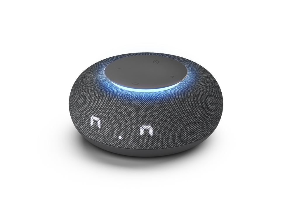 Умная колонка VK Капсула Мини с голосовым помощником Марусей, темный серый-0