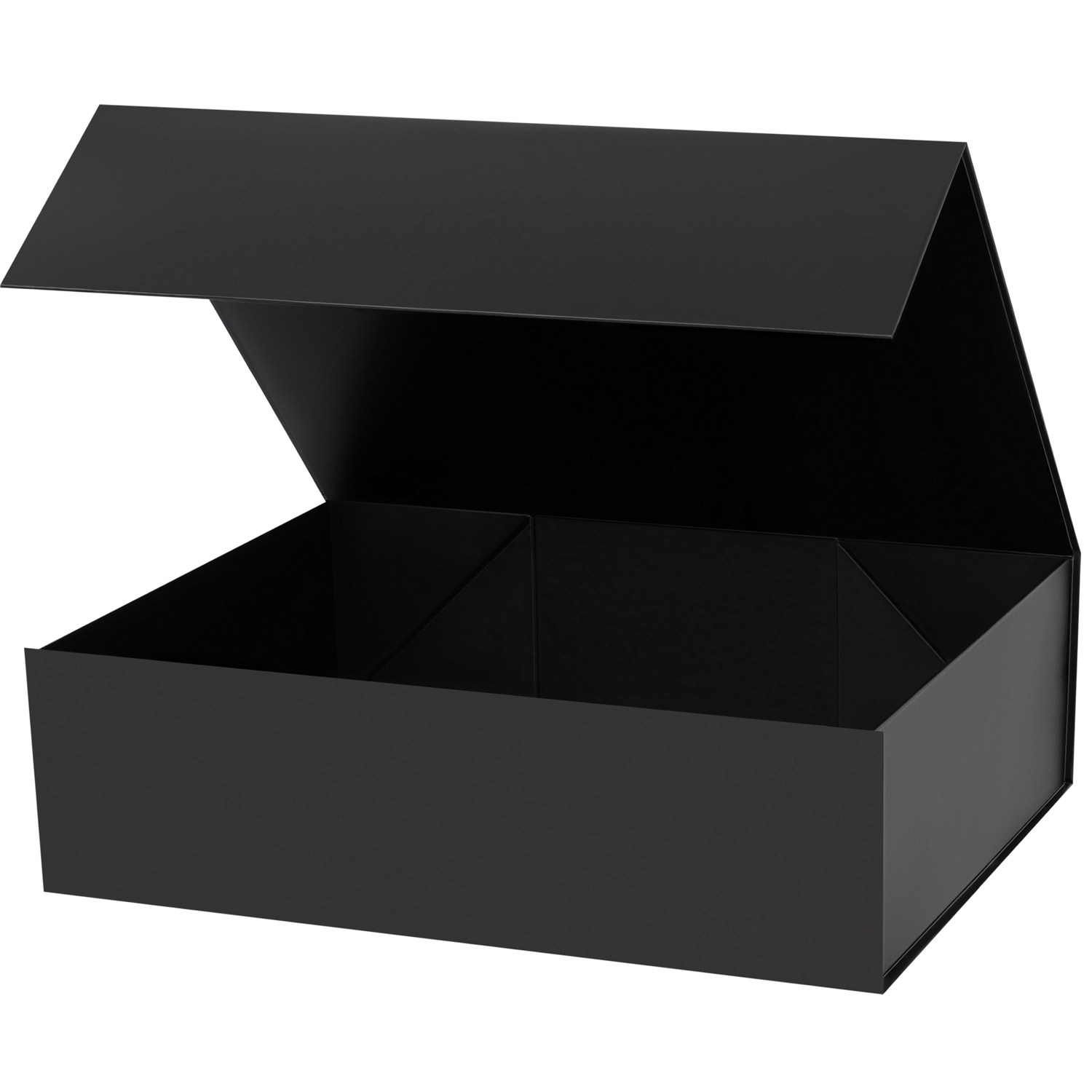 Подарочная коробка-трансформер большая, черная-0