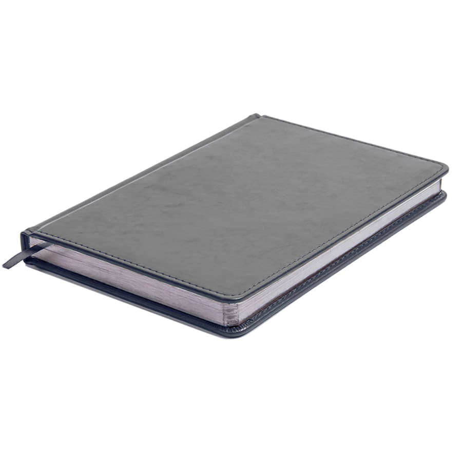 Ежедневник недатированный Joy, формат А5, в линейку, темно-серый-3