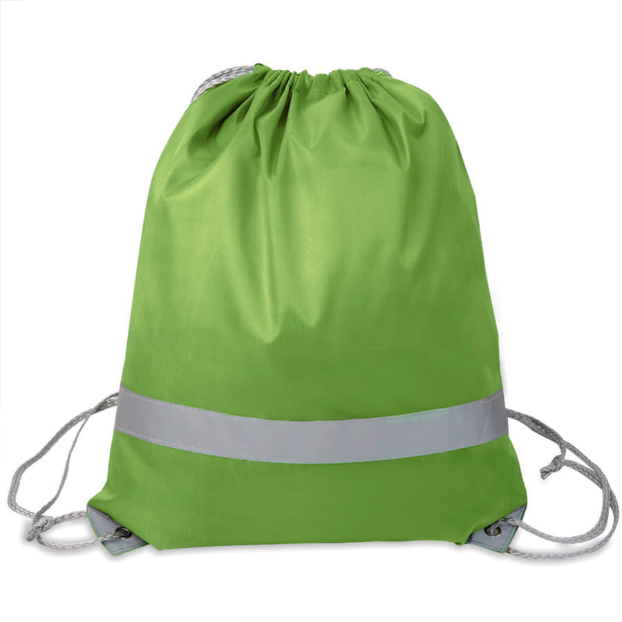 Рюкзак мешок RAY со светоотражающей полосой, зеленый-1