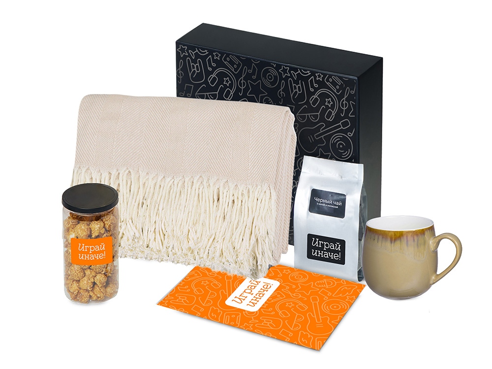 Подарочный набор Re:y. Haven  с пледом, кружкой и чаем-0