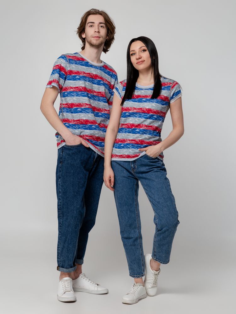 Футболка мужская Rayet двусторонняя, красная с синим-6