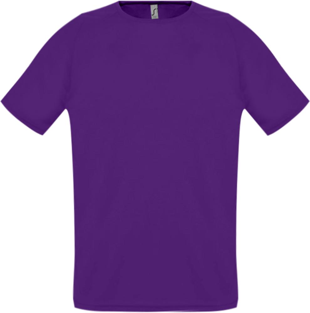 Футболка унисекс Sporty 140 темно-фиолетовая-0