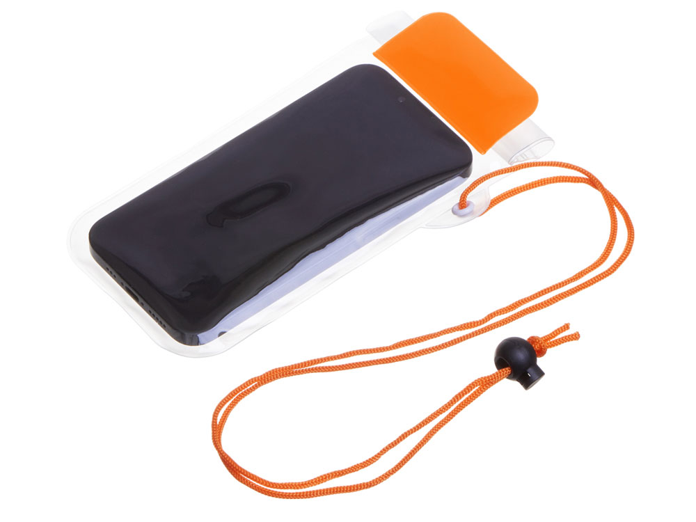Влагостойкий чехол Repel, оранжевый/прозрачный-1