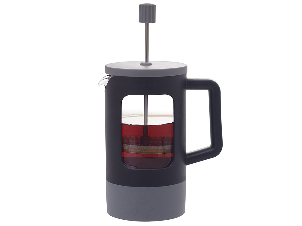 Френч-пресс Double Tone, черный-серый-4