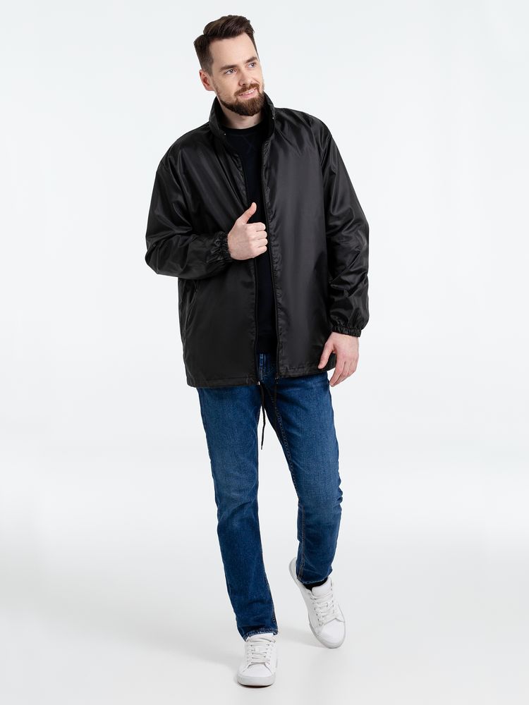 Ветровка унисекс Shift, черная-4