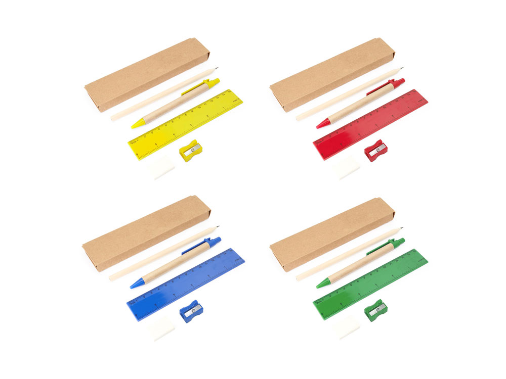 Набор канцелярский LIZANA, красный-3