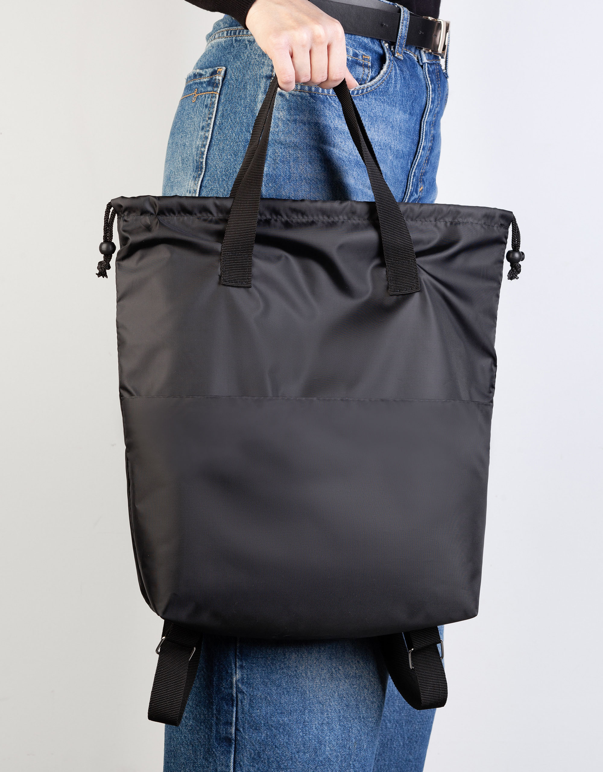 Сумка-рюкзак "Carry", серый с бирюзовым-2