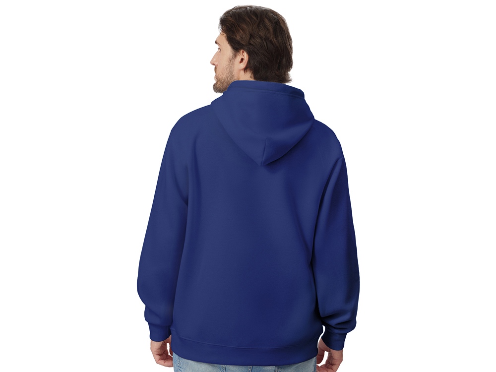 Толстовка с капюшоном оверсайз Lisbon унисекс, классический синий-5