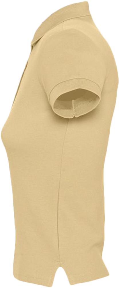 Рубашка поло женская People 210, бежевая-3