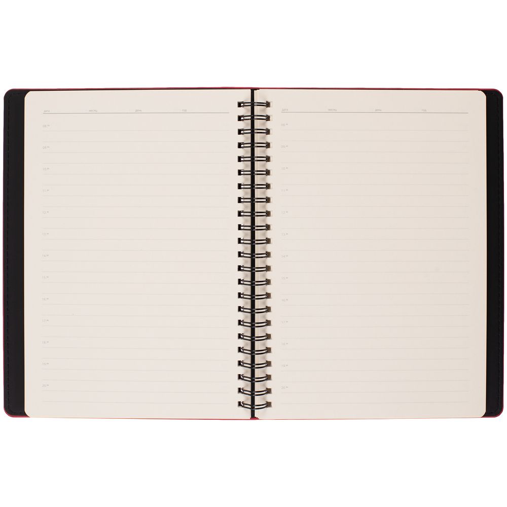 Ежедневник Spring Urban на заказ, недатированный, красный-3