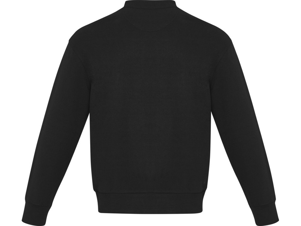 Jet унисекс Aware™ свитер с круглым вырезом из переработанных материалов - сплошной черный-2