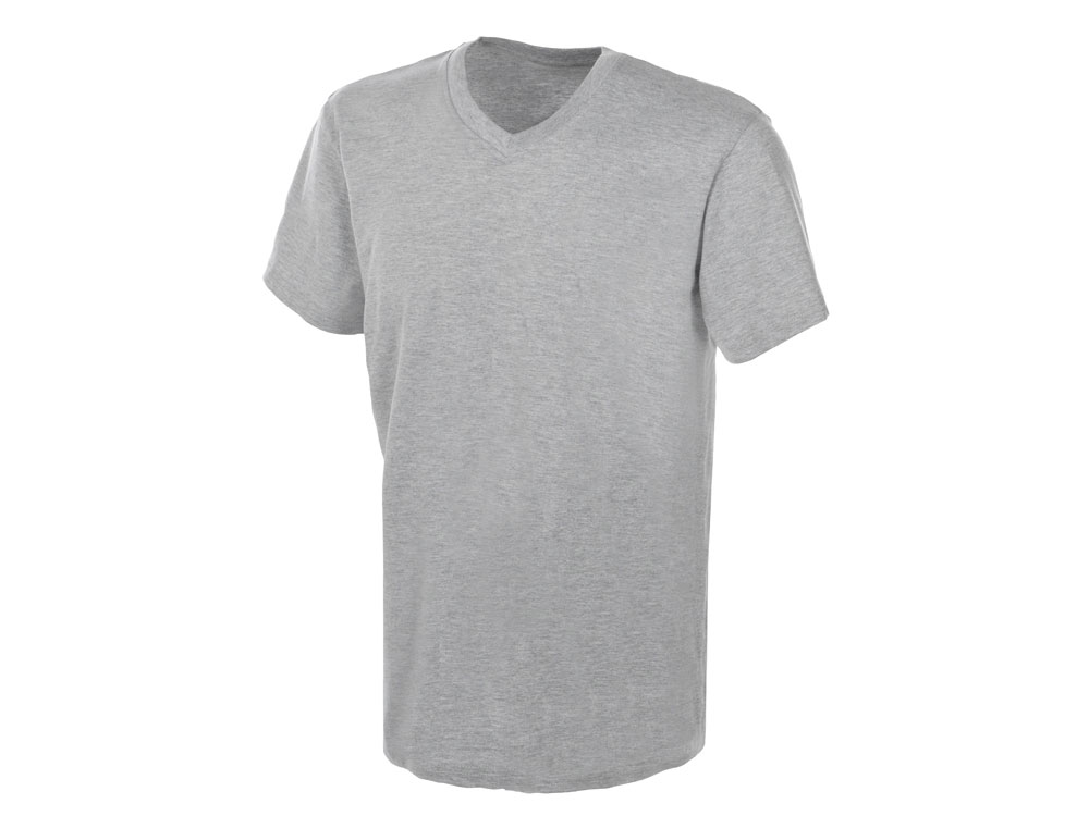 Футболка Heavy Super Club мужская с V-образным вырезом, серый меланж-5