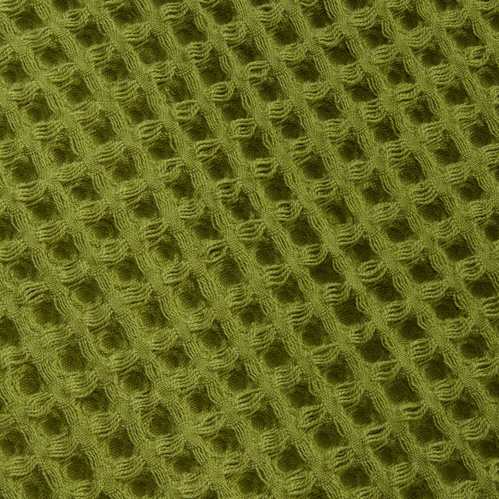 Плед вафельный Elenglect, зеленый-1