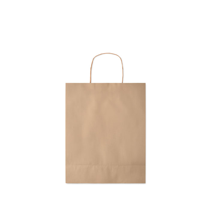 Подарочный пакет средн 90 г/м², бежевый-3