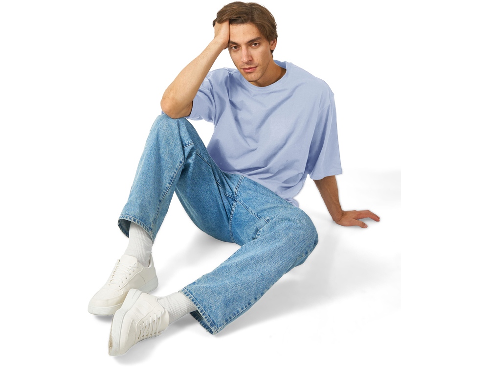 Футболка Berlin к/р оверсайз, 100% хлопок, 180гр, небесно-голубой-3