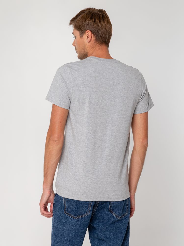 Футболка мужская T-bolka Stretch, серый меланж-3