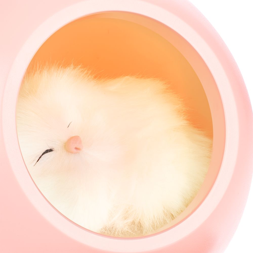 Беспроводная лампа-колонка Right Meow, розовая-2